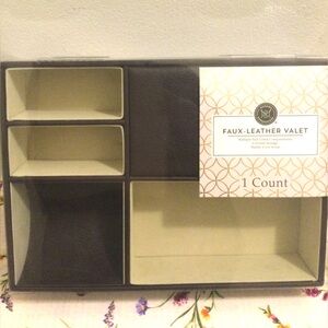 Faux Leather Valet